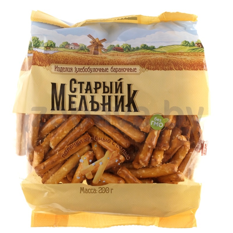 Палочки хлебные «Старый мельник», с солью, 200 г