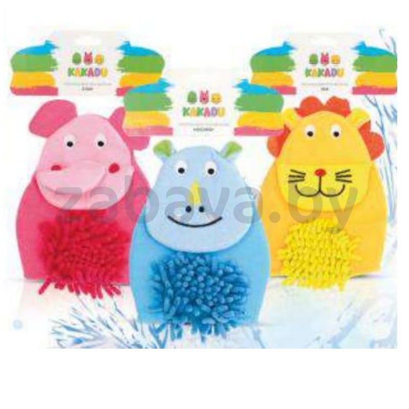 Мочалка детская Kakadu, в ассорт.