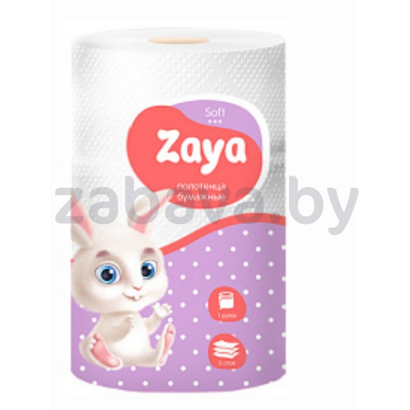 Полотенце бумажное Zaya, 3 сл., 1 рул.