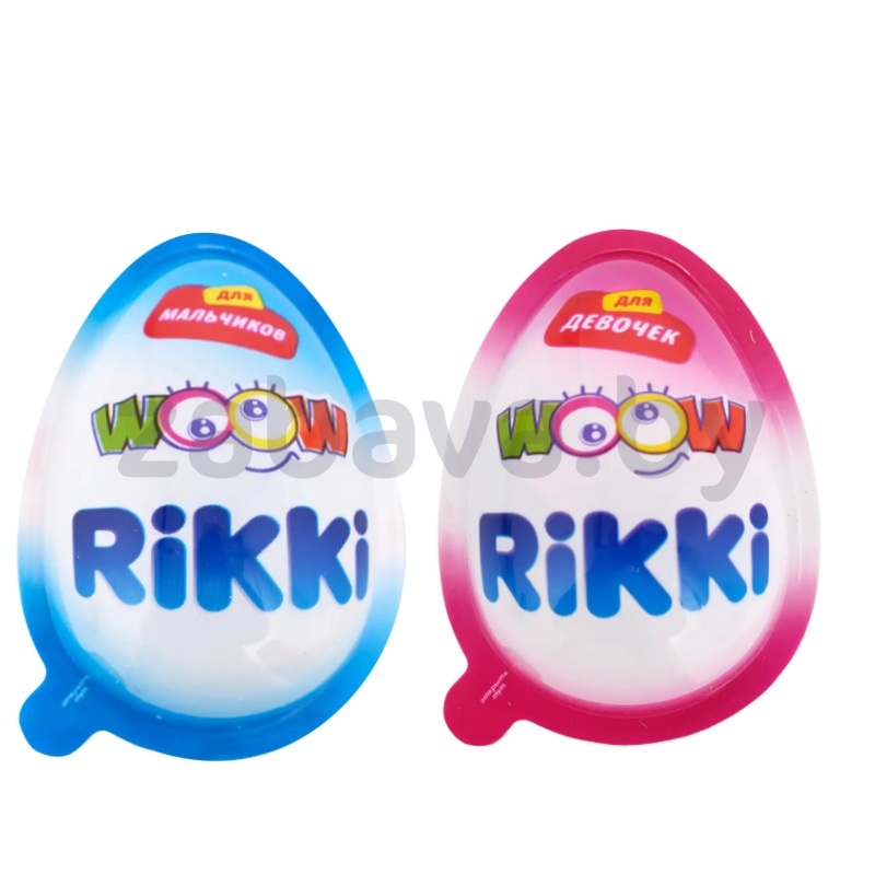 Яйцо с сюрпризом Woow Rikki, для мальчиков/девочек, 20 г
