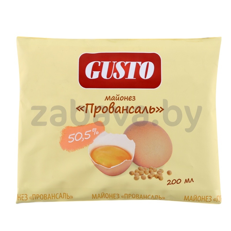Майонез Gusto «Провансаль», 50,5%, 200 мл