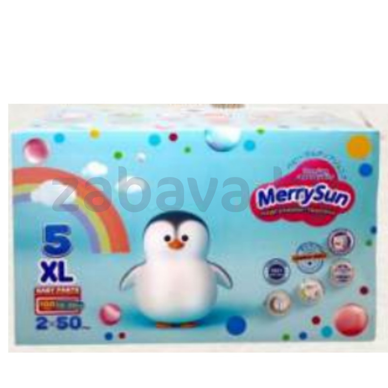 Подгузники-трусики MerrySun premium XL, 100 шт.