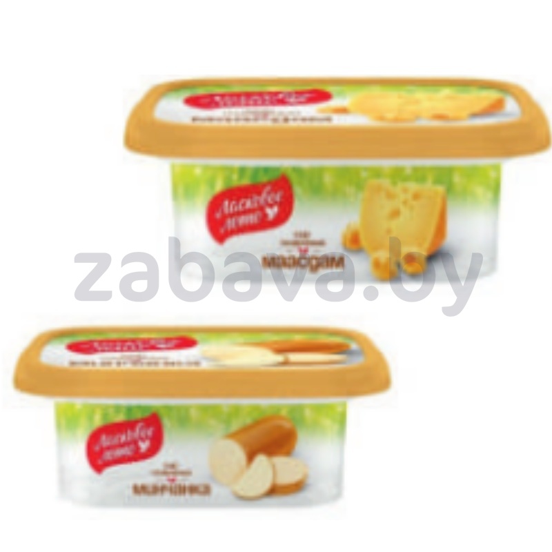 Сыр плавл. «Ласковое лето» со вк. «Маасдам» или «Минчанка», 45%, 170 г