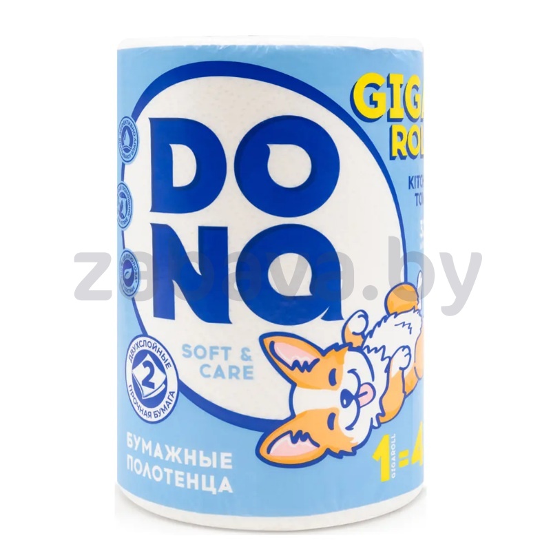 Полотенца бумажные Dona, Giga Roll, 2 сл., 1 рул.