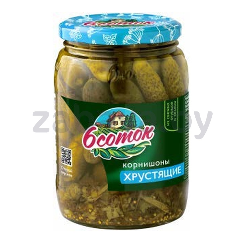 Корнишоны «6 соток», хрустящие, 720 мл