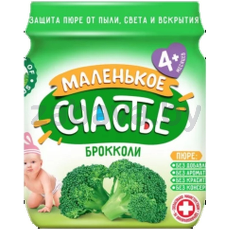 Пюре «Маленькое счастье», брокколи, 80 г