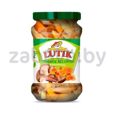 Грибное ассорти Lutik в маринаде, 280 г/314 мл