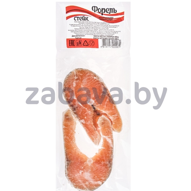 Стейк форели радужной «Рыбахит», с/м, фас., 400 г