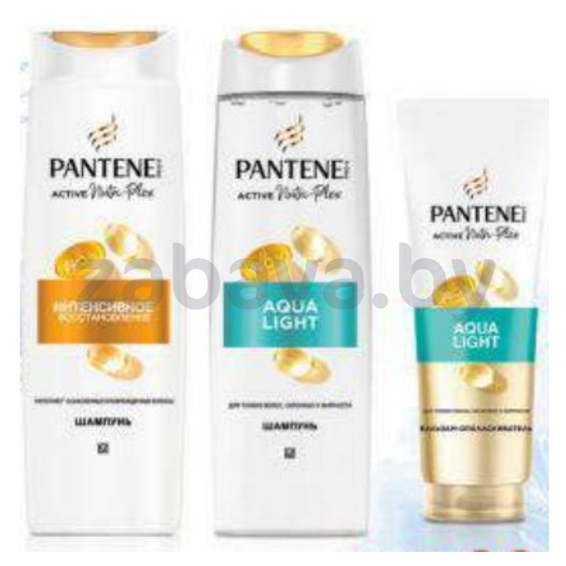 Шампунь/бальзам для волос Pantene, интенс. восст. или Aqua Light, 400/275 мл