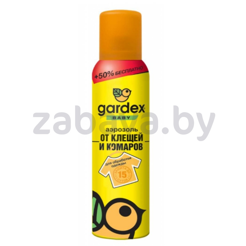 Аэрозоль-репеллент от комаров/клещей детск. Gardex Baby Maxi, 150 мл