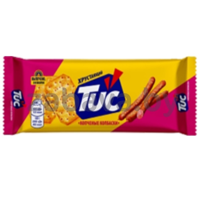 Крекер Tuc, копченые колбаски, 100 г