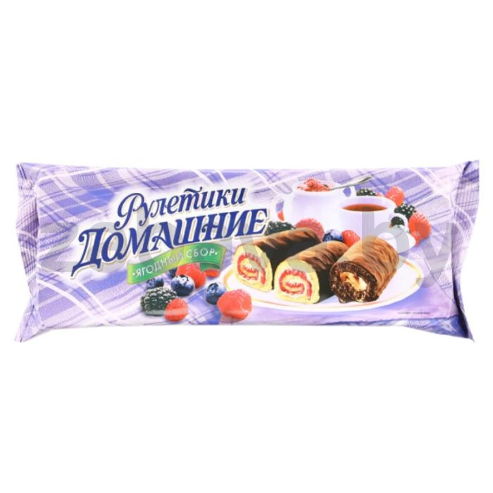 Мини-рулеты «Домашние», ягодный сбор, 150 г