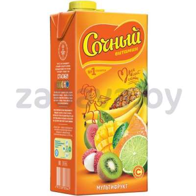 Напиток сокосодержащий «Сочный Витамин», мультифрукт, 0,95 л