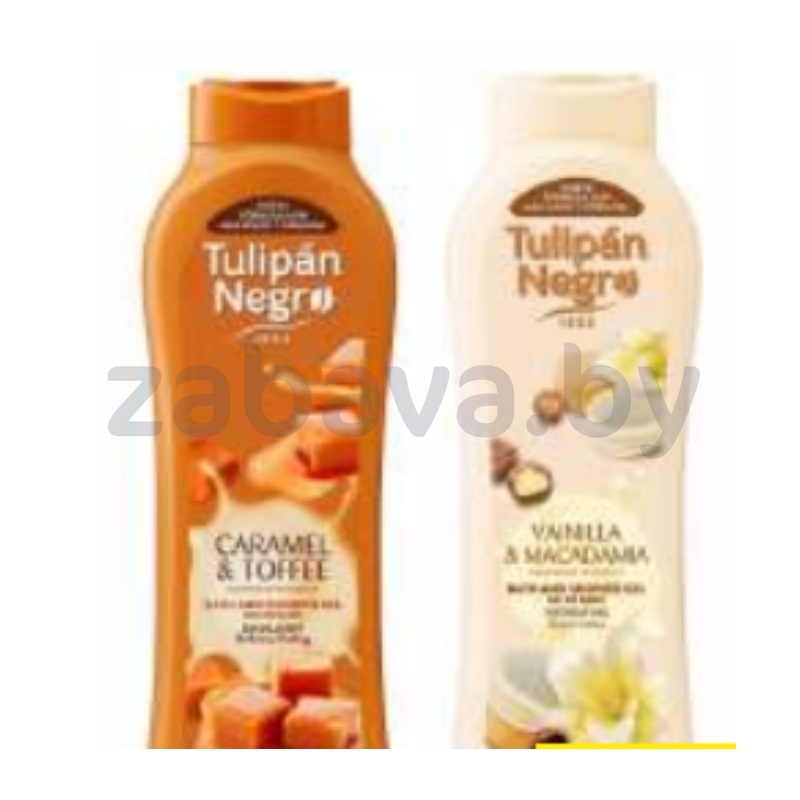 Гель для душа Tulipan Negro, 650 мл, карам. тоффи или ваниль-макадамия