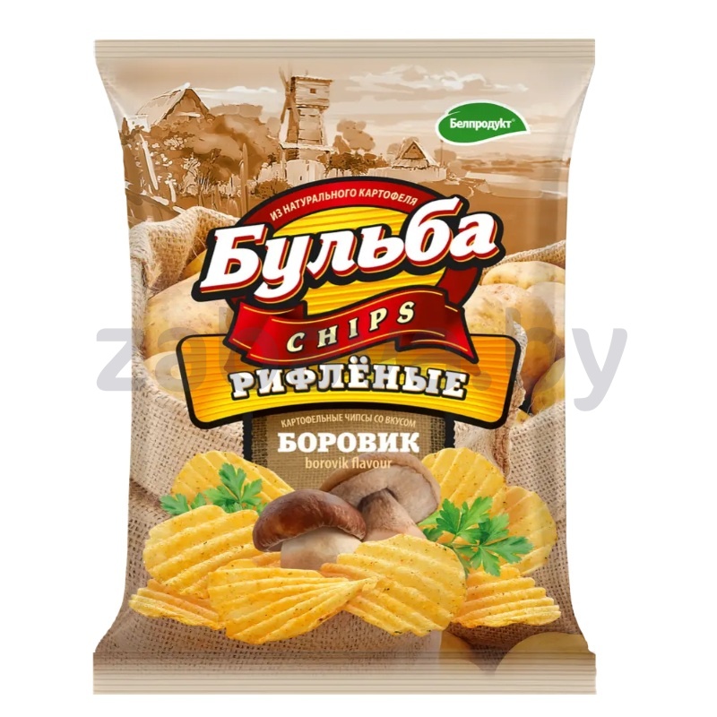 Чипсы картофельные «Бульба chips», боровик, 75 г