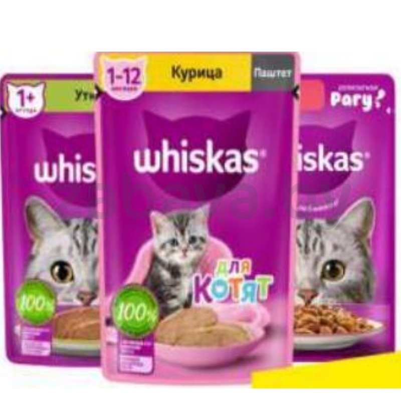 Корм Whiskas, 75 г, в ассорт.