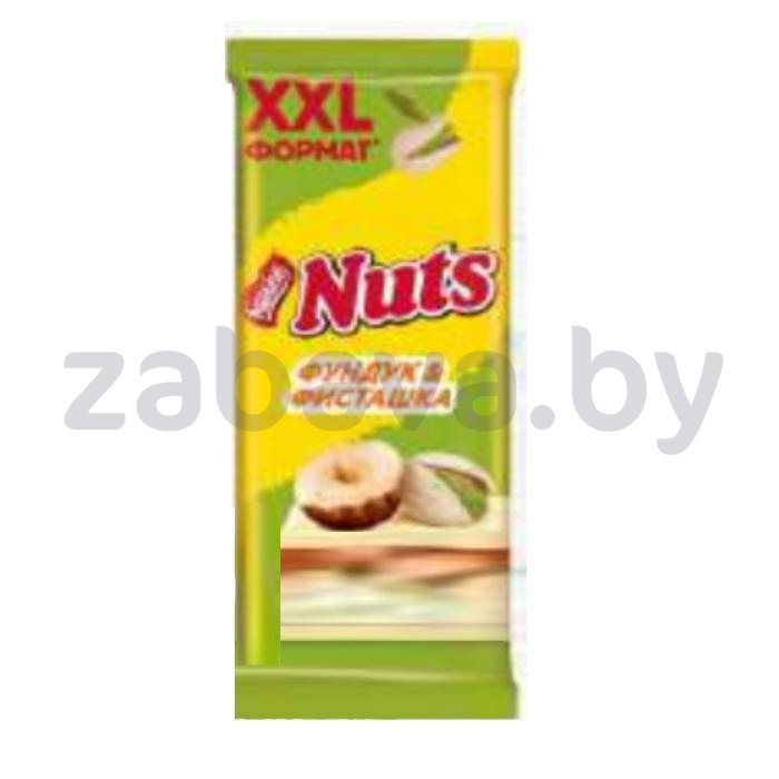 Шоколад Nuts с фундуком и фисташкой, 150 г