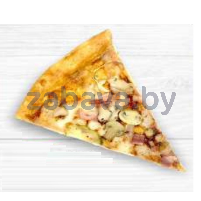 Пицца «Деревенская» с беконом, кусок, 110 г, 3 шт.