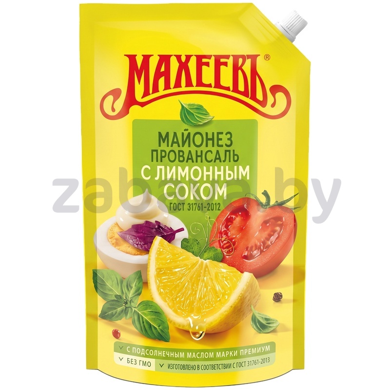 Майонез «Махеевъ», провансаль с лимонным соком, 67%, 380 г