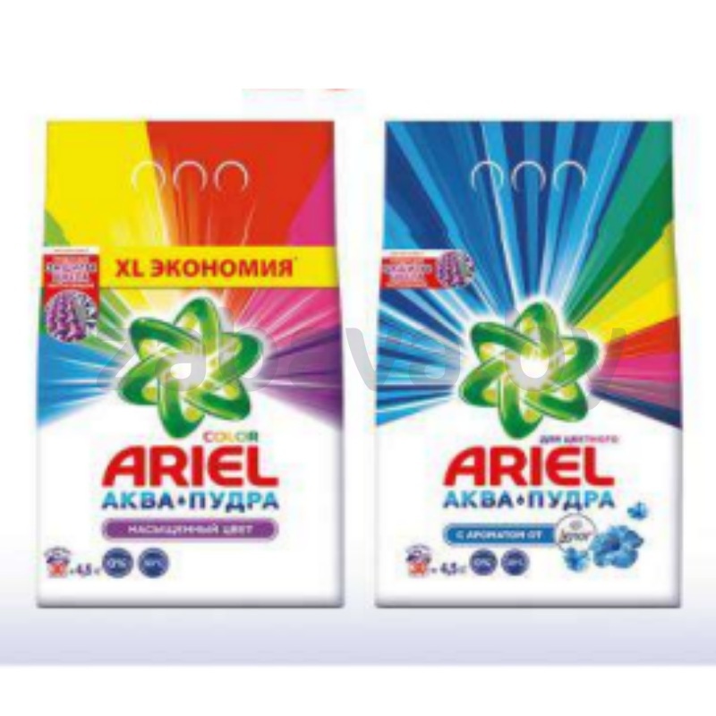 Стиральный порошок Ariel Color насыщ. цв. или с аром. от Lenor, 4,5 кг