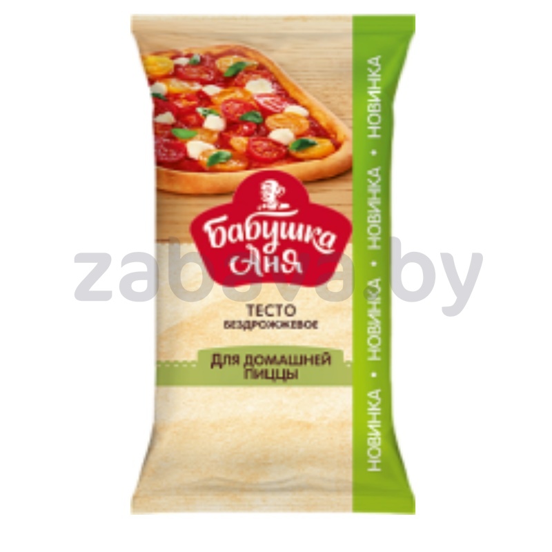 Тесто бездрожжевое «Бабушка Аня» для домашн. пиццы, зам., 400 г