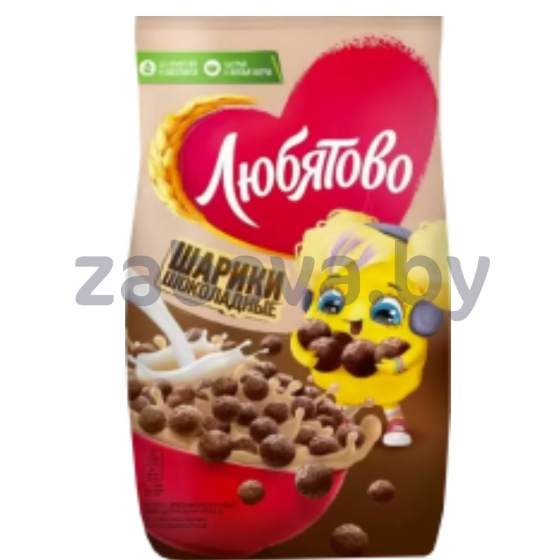 Завтраки готовые «Любятово», шарики шоколадные, 200 г