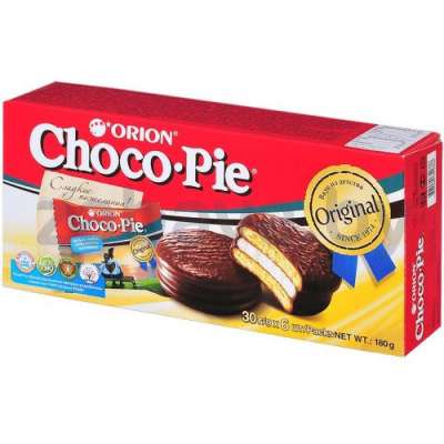Бисквит Orion Choco Pie, 180 г, в ассортименте