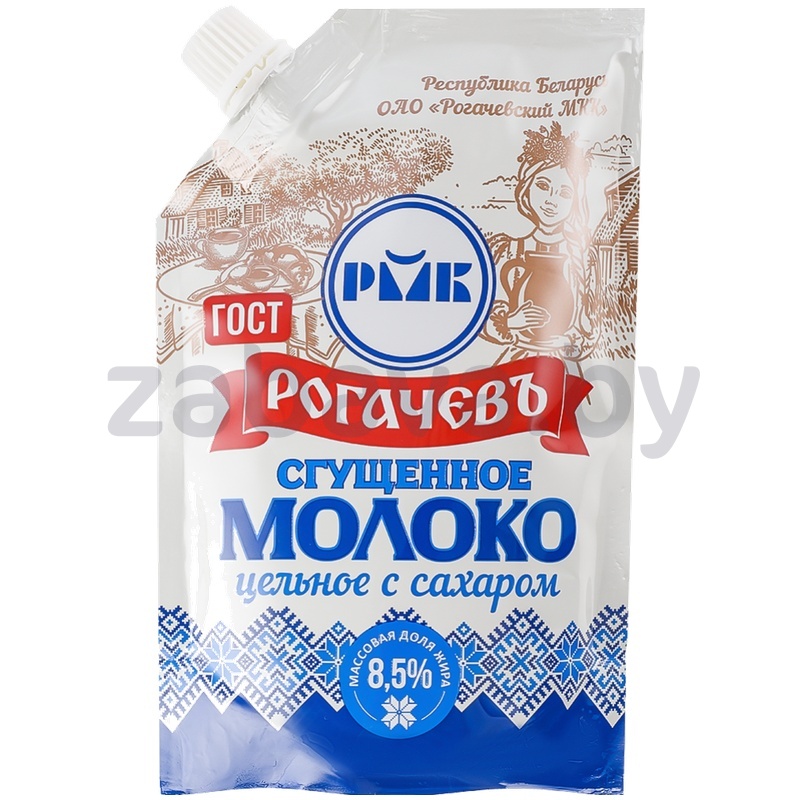 Молоко цельн. сгущенн. «Рогачевъ», с сах., 8,5%, 270 г