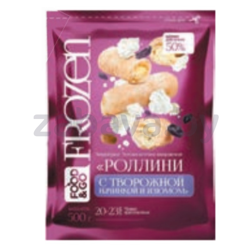 Роллини Food&Go с творожн. начинкой и изюмом, замор., 500