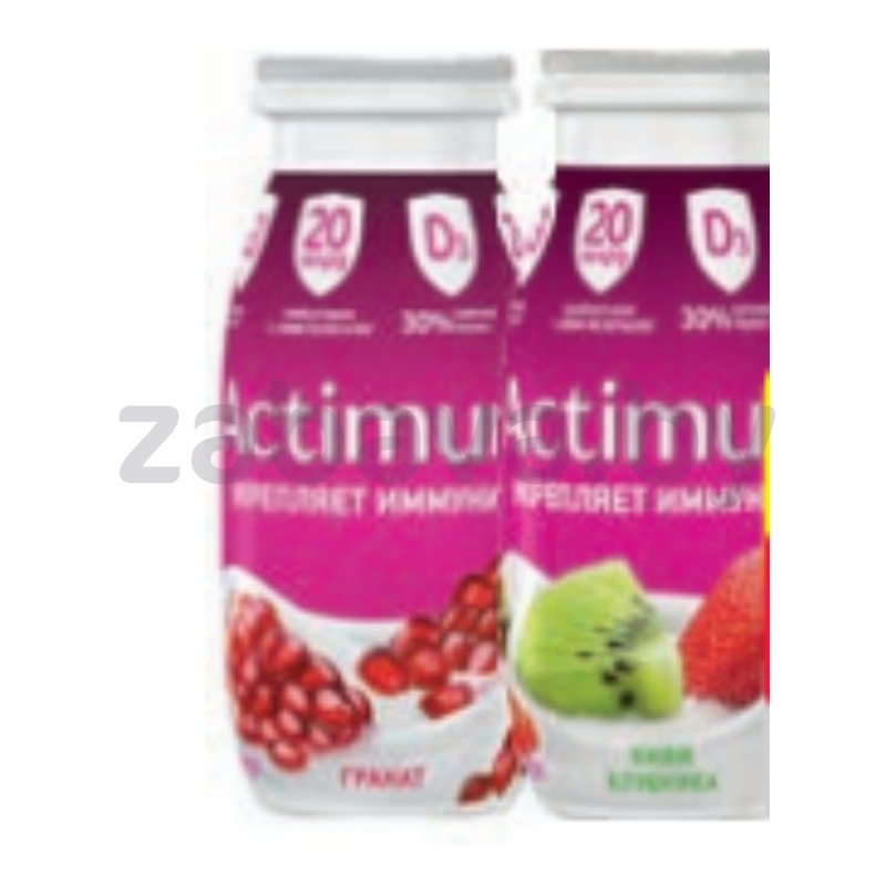 Продукт к/м Actimuno, 1,5%, 95 г,  гранат или киви-клубника