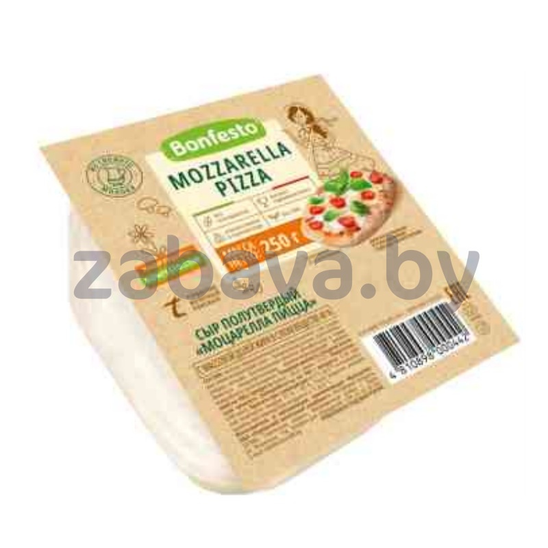Сыр мягкий моцарелла Bonfesto Mozzarella Pizza, 40%, 370 г