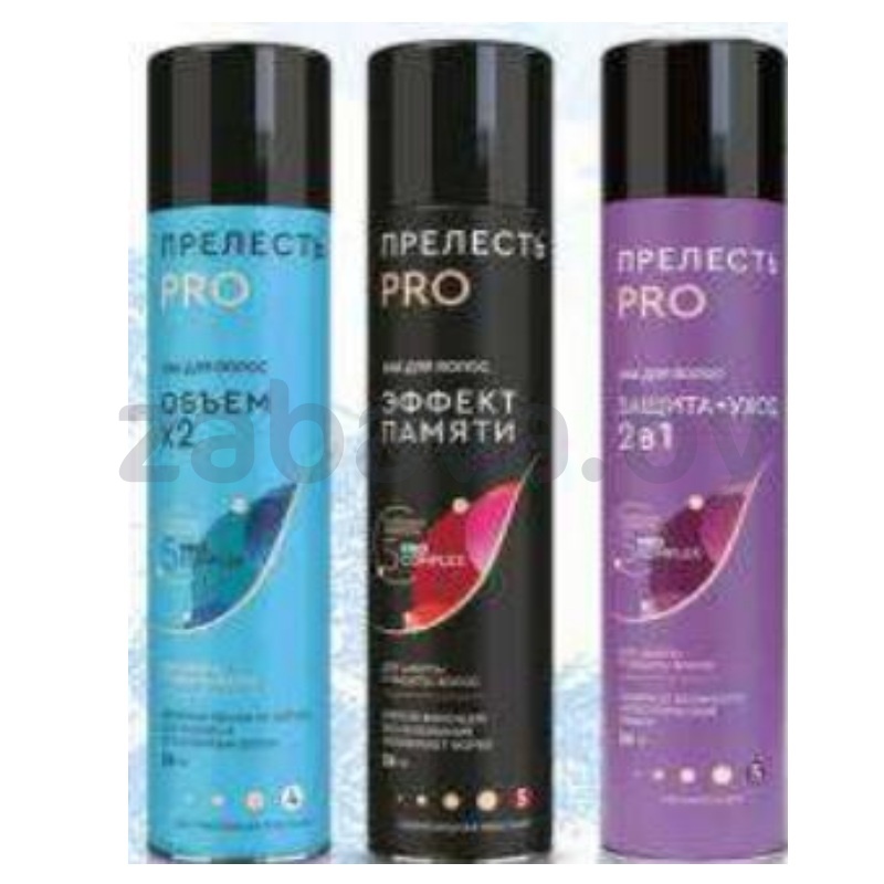 Лак для волос «Прелесть», Professional, объем, 300 мл, в ассорт.