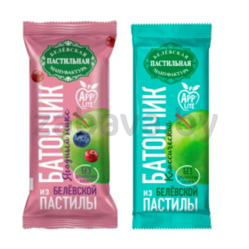 Батончик из пастилы «Белёвская», яблочный или ягодн. ассорти, 35 г