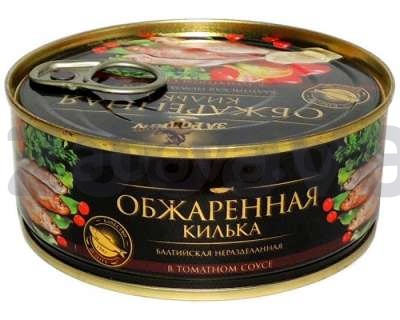 Консервы рыбные «За родину», килька в томатном соусе, РФ, 240 г