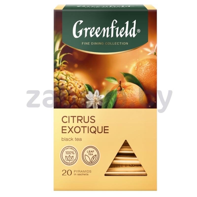 Чай черный Greenfield, citrus exotique, 20 пир.