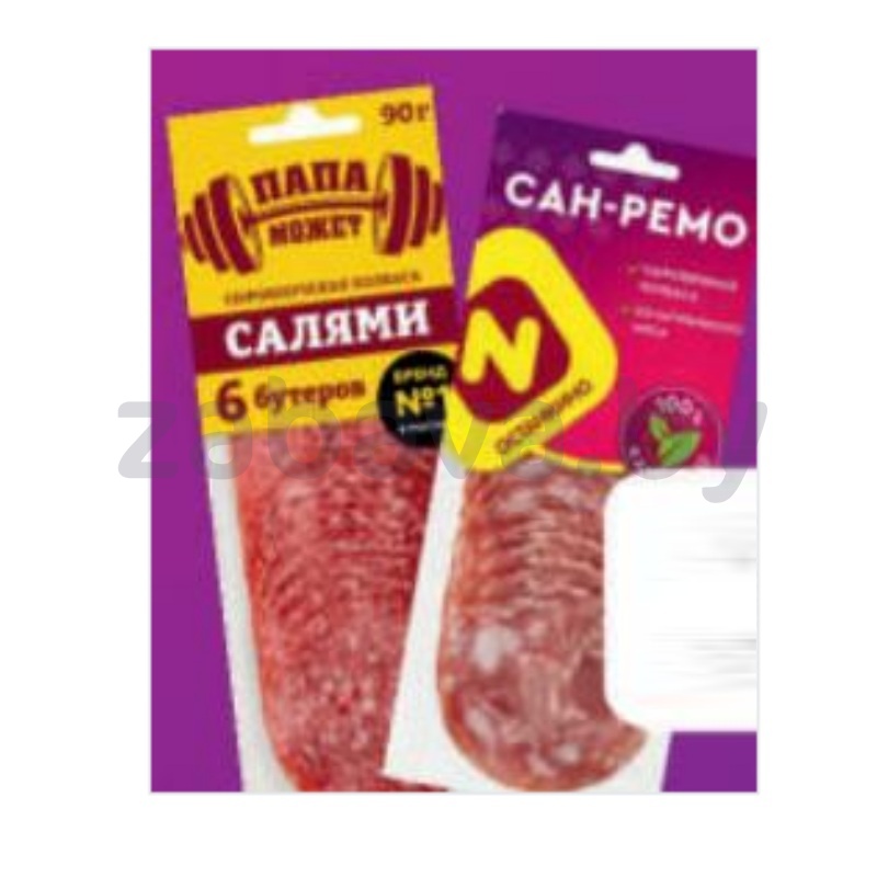 Колбаса салями «Папа может» или «Останкино» «Сан-Ремо», с/к, 90 г