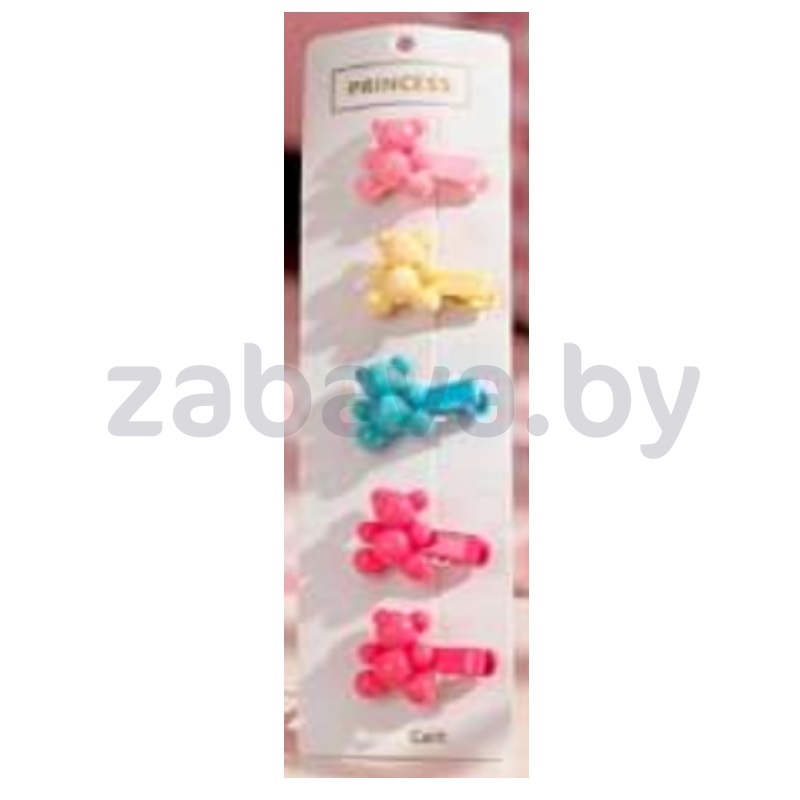 Заколки «Мишки», 5 шт.