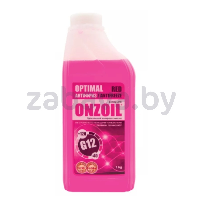 Антифриз Onzoil Optimal G12 Red, 0,9 л