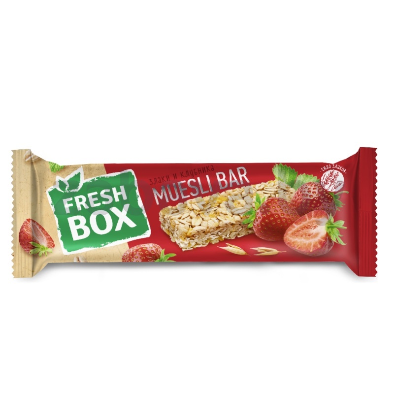 Батончик мюсли Fresh Box, 25 г, в ассорт.