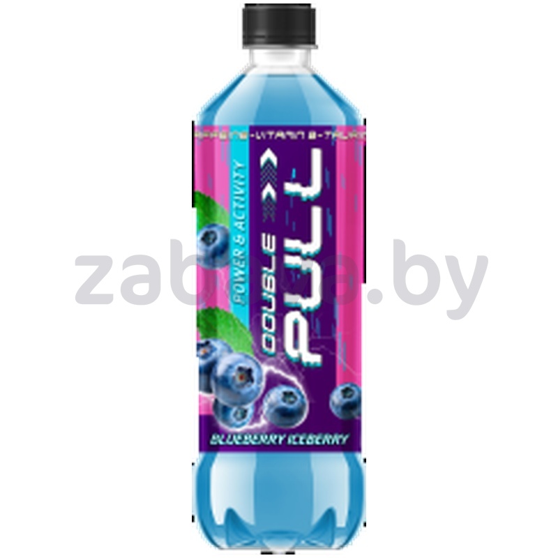 Напиток тонизирующий Double Pull, вкус голубика, газ., 1 л