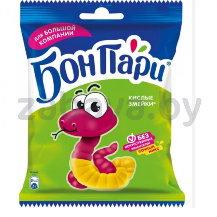 Мармелад жевательный «Бон Пари» «Кислая змейка», 120 г