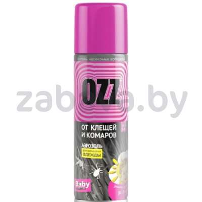 Аэрозоль от клещей и комаров Ozz Baby, 120 мл
