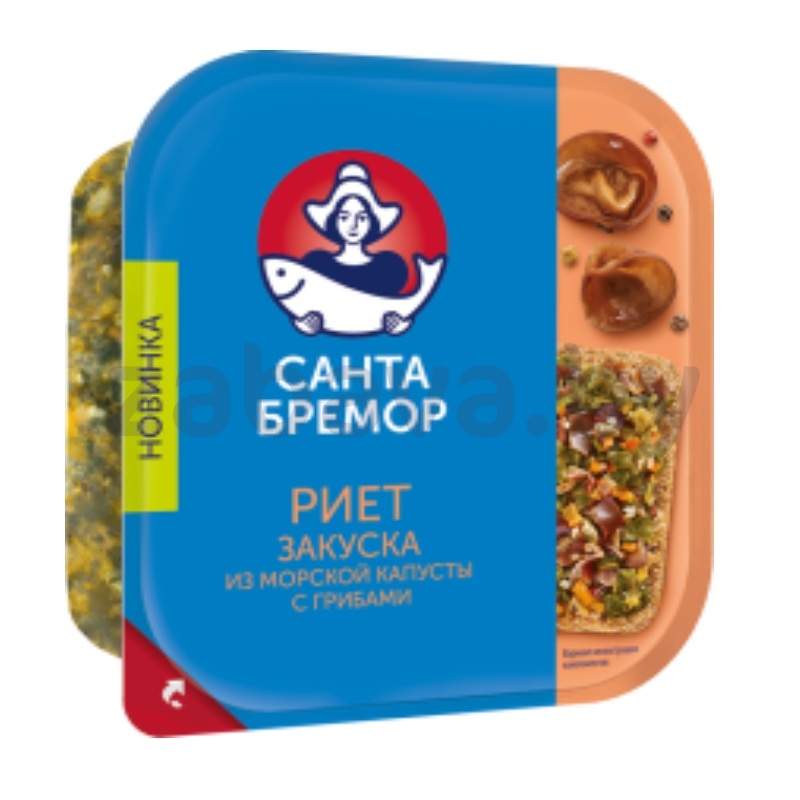 Закуска «Санта Бремор» «Риет» из морской капусты с грибами, 150 г