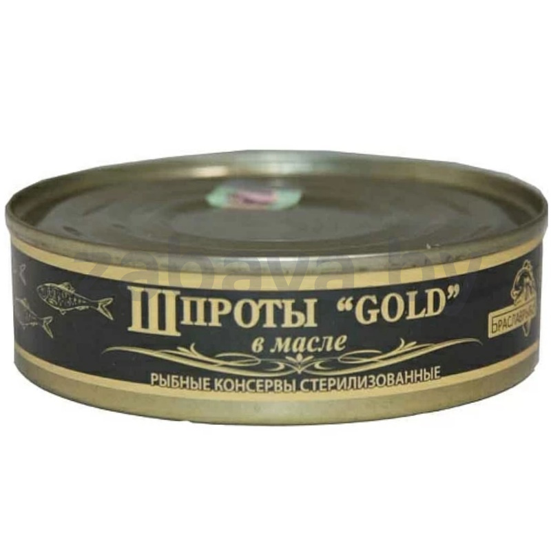 Шпроты в масле «Браславрыба» Gold, 160 г