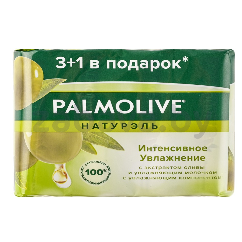 Мыло Palmolive 3+1, интенсивное увлажнение, 90 г × 4 шт.