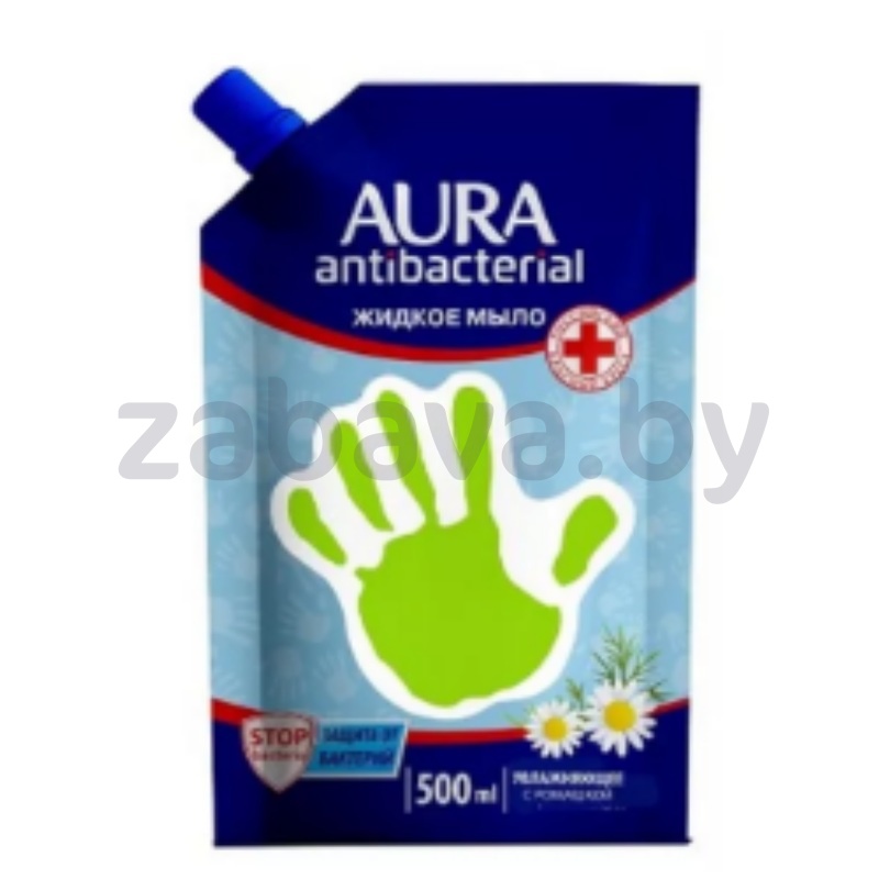 Мыло жидкое Aura, антибакт. эффект, ромашка, 500 мл
