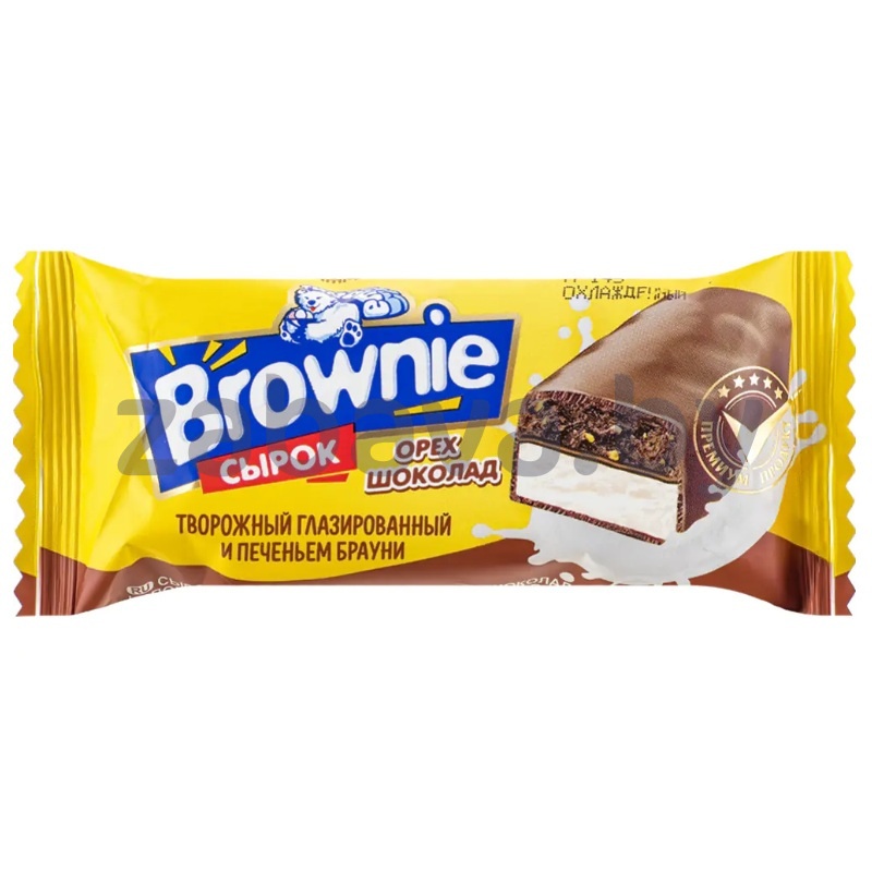 Сырок глазир. Brownie, фундук-шоколад, 60 г