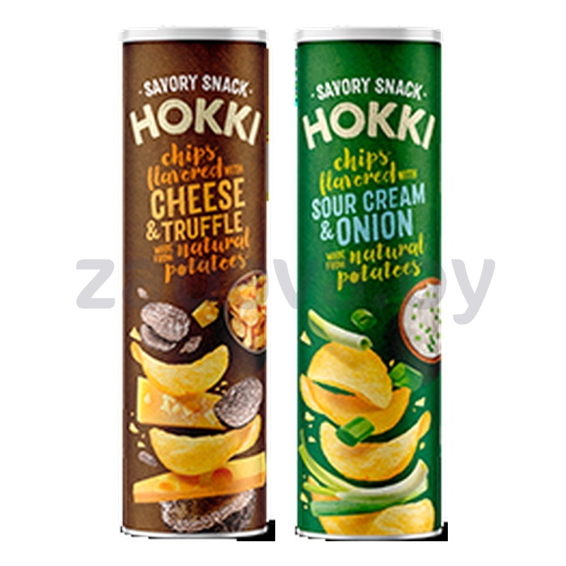 Чипсы Hokki, сметана-лук или сыр-трюфель, 120 г
