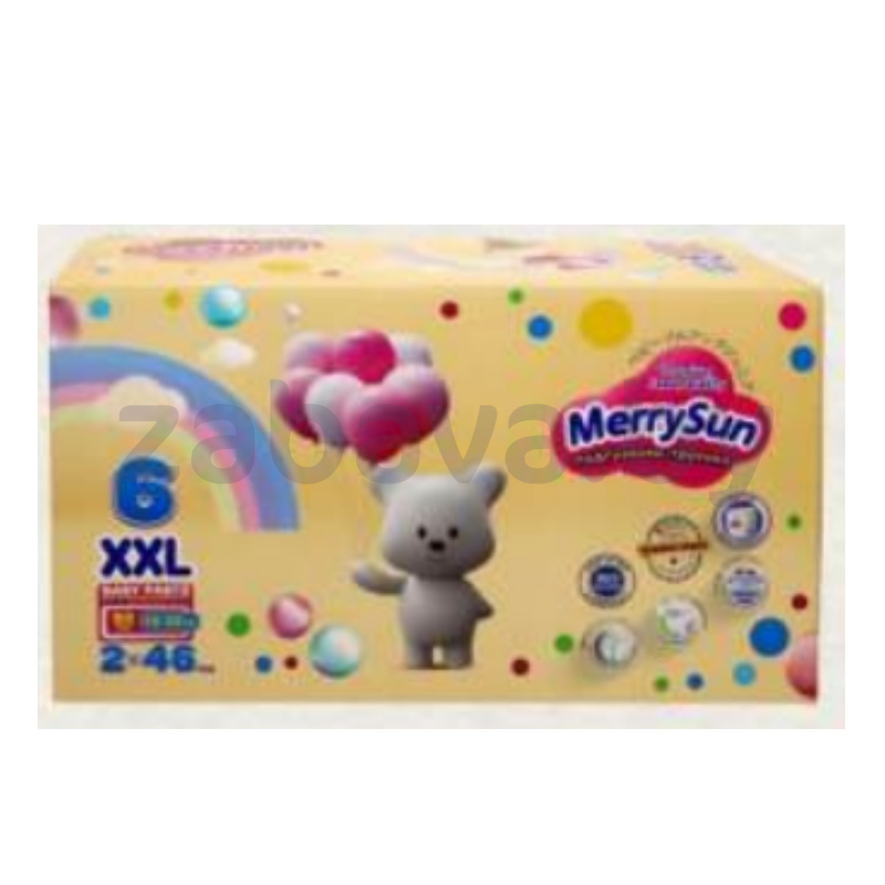 Подгузники-трусики MerrySun premium XXL, 92 шт.