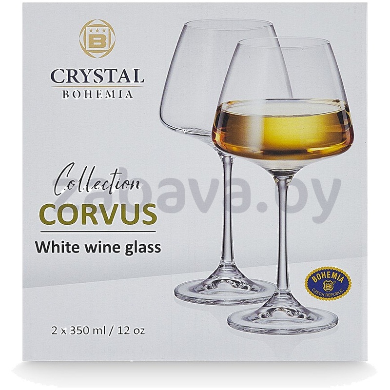 Набор бокалов Crystal Bohemia, corvus, 350 мл, 2 шт.